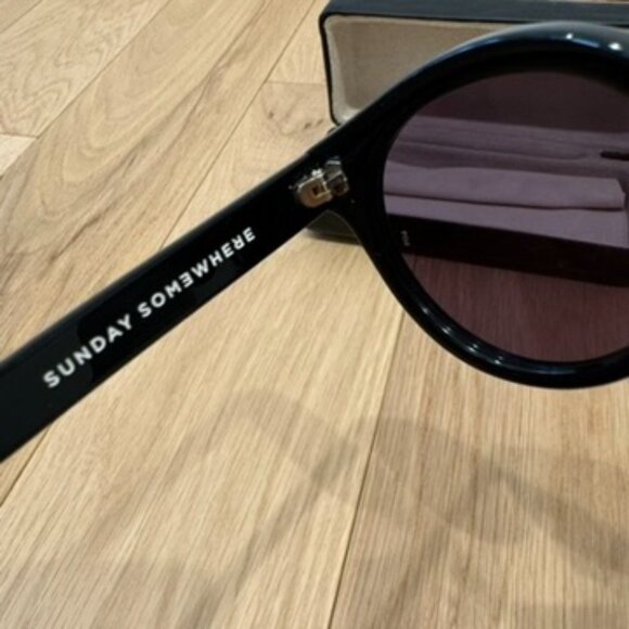Sunday Somewhere Kiteys Semi Round Sunglasses Black NEW 025-SIL - Picture 5 of 8